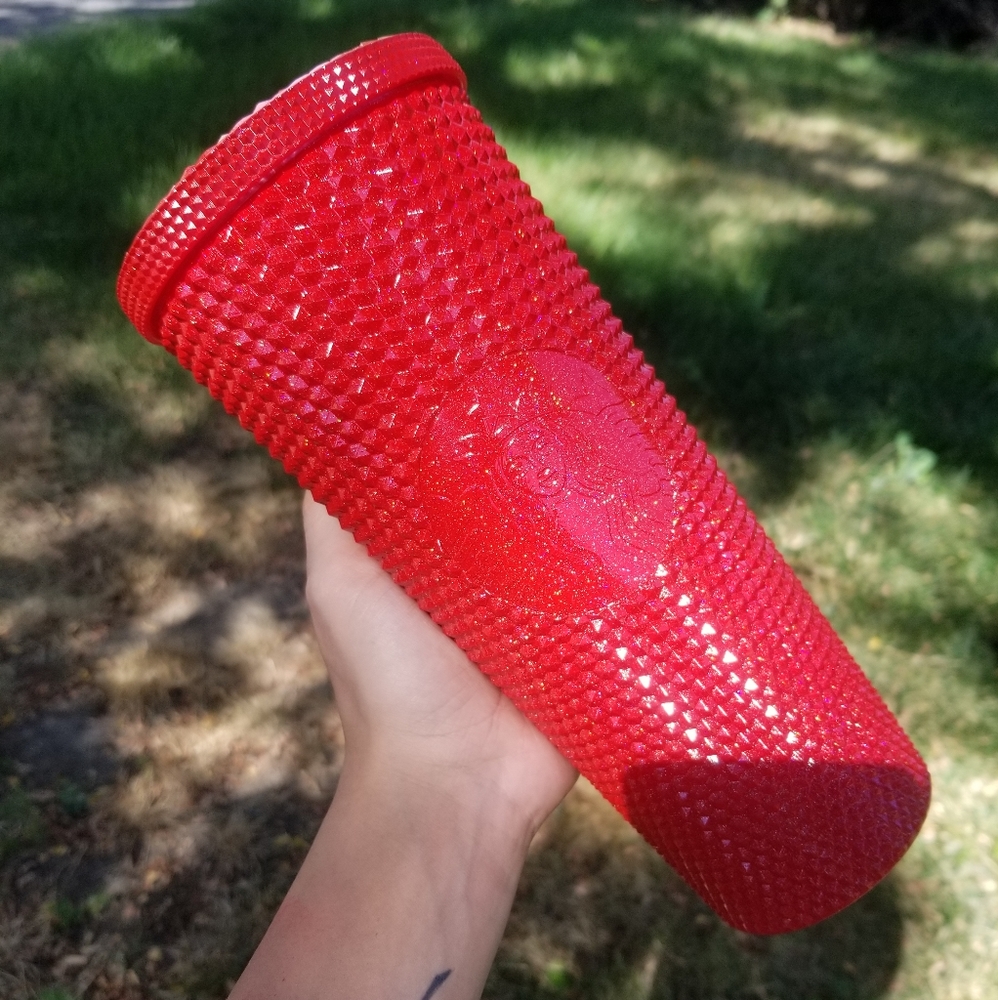 🆕️Starbucks, Custom, Red Holo Studded Tumbler - Picture 4 of 16